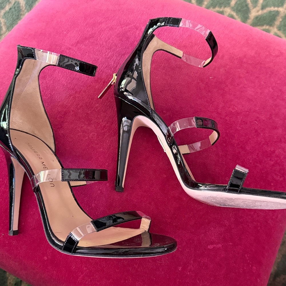 Tamara Mellon Black Patent Leather Heels